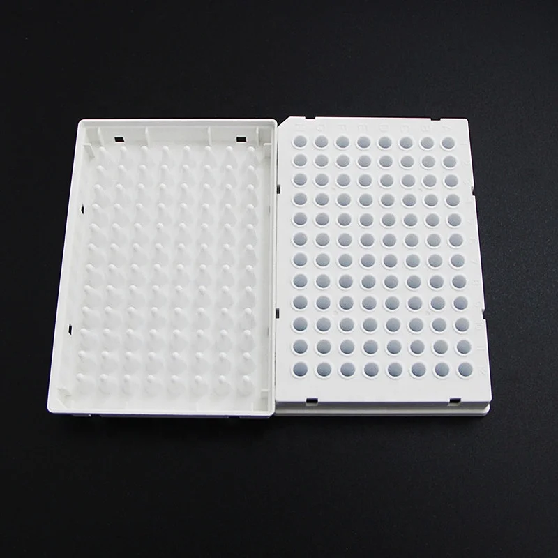 Lab consumables 100ul/0.1ml white full-skirted 96 well pcr reaction plate