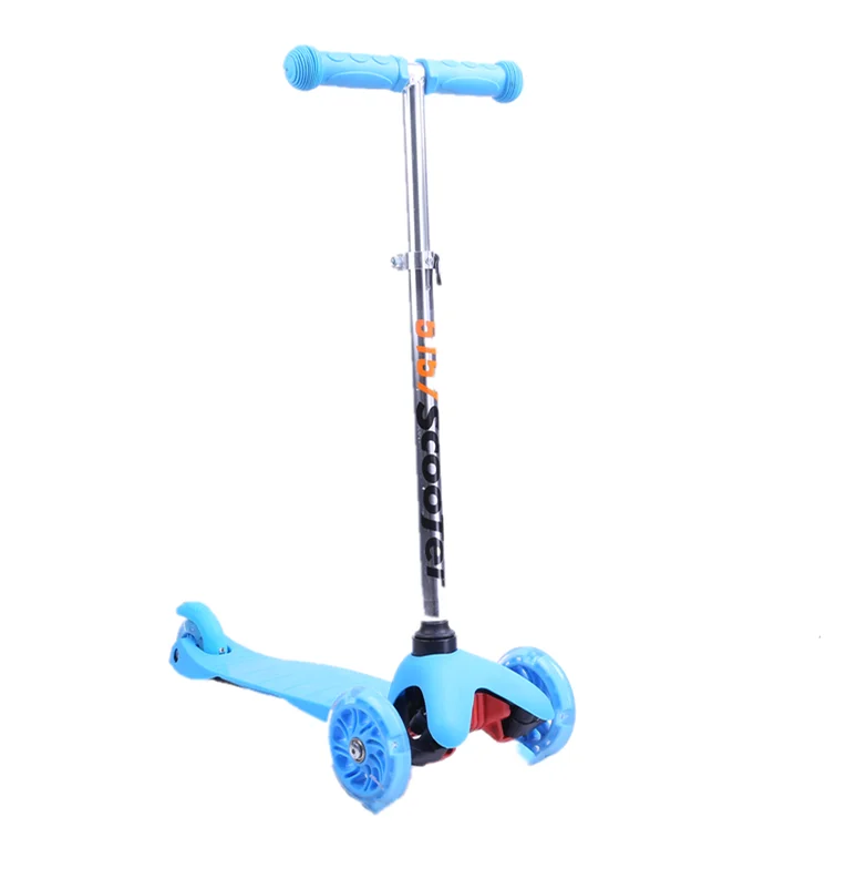 Best Selling three wheel Folding scooter for kids PU Wheel adjustable Pro kick T