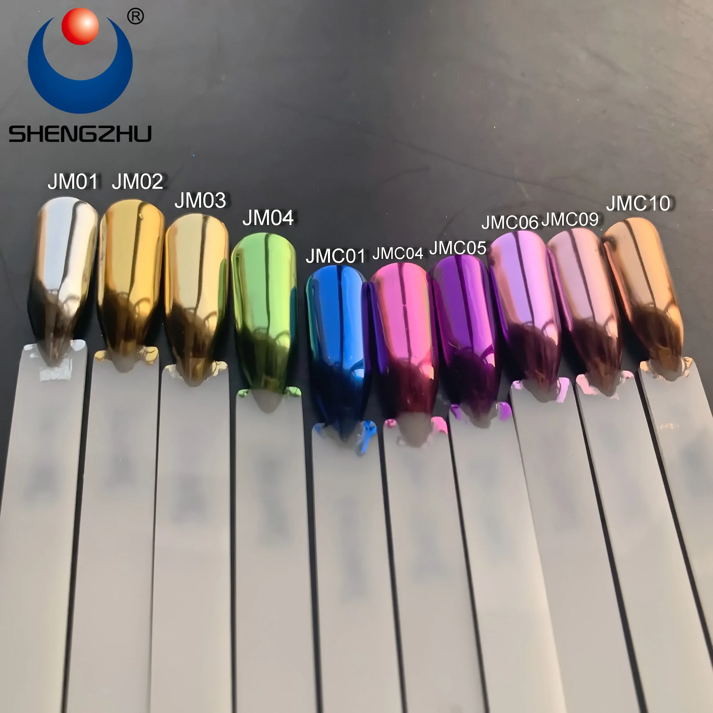wholesale JMC series nails chrome mirror loose pigment powder for nail art 48 colors kits