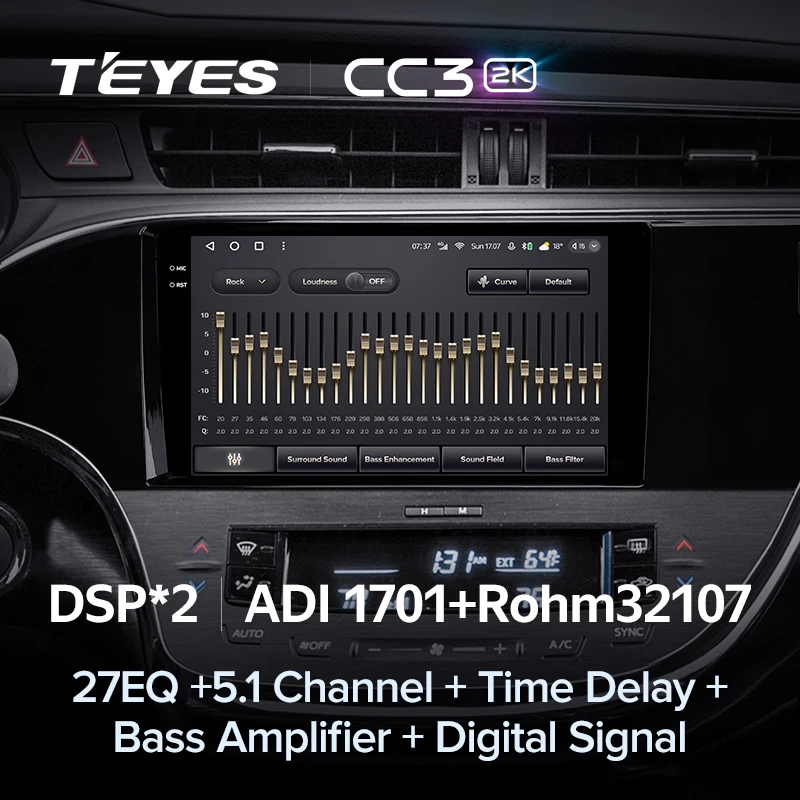 TEYES CC3 2K For Toyota Avalon 4 IV XX40 2012 - 2018 Car Radio Multimedia Video Player Navigation stereo Android 10 No 2din 2 di