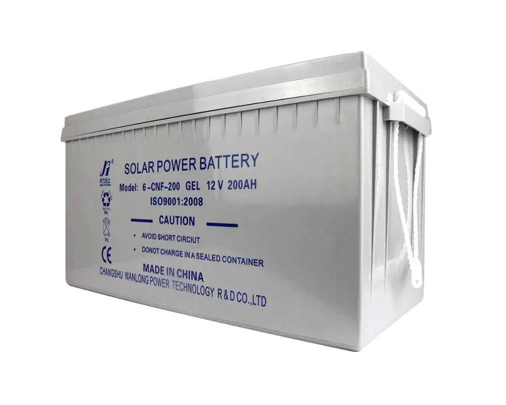 the rechargeable of lead acid AGM 12v200ah  battery of maintenance free