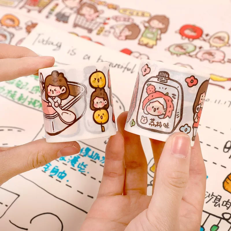 Custom Wholesale Make Printed Cute kawaii Rose Gold Foil Washi Masking Paper Tape Japanese Washi Tape Custom