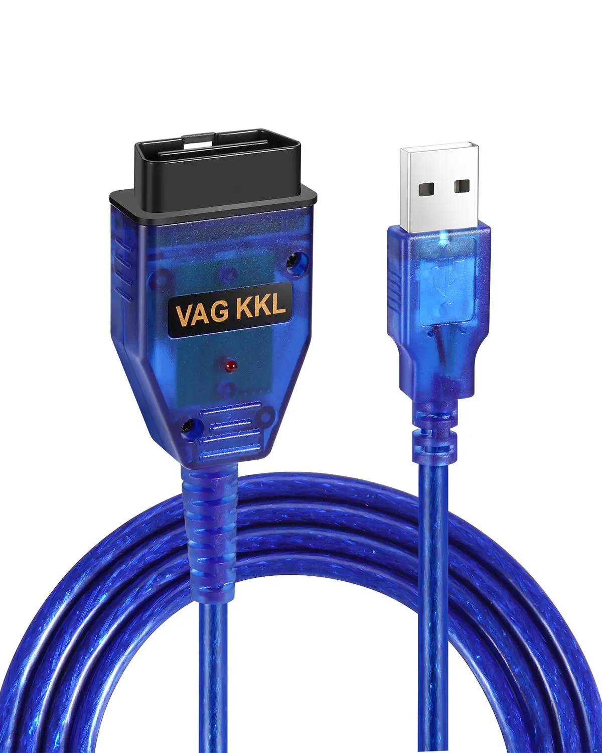 Auto Scanner Scan Tool Compatible with Audi VW SEAT Volkswagen VIMVIP VAG-COM KKL 409.1 OBD2 USB Cable
