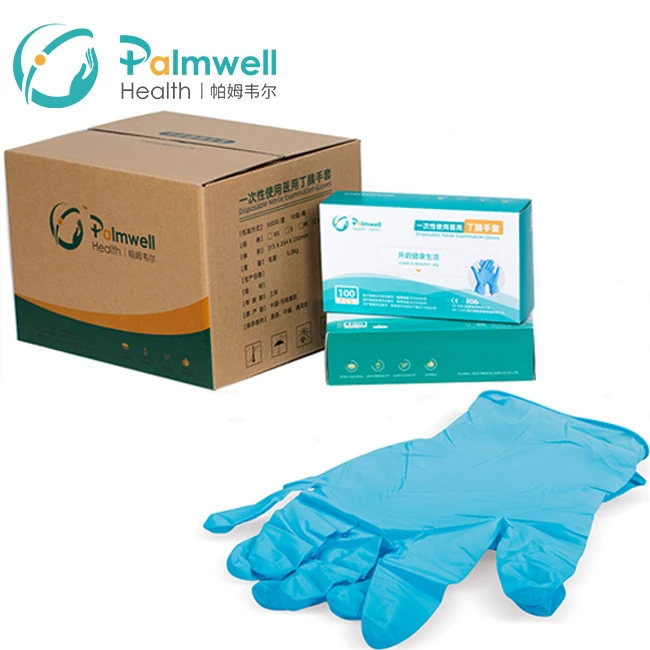 Nitrile gloves 100pcs 1000 pcs disposable blue nitrile gloves 200 box nitrile disposable gloves private label
