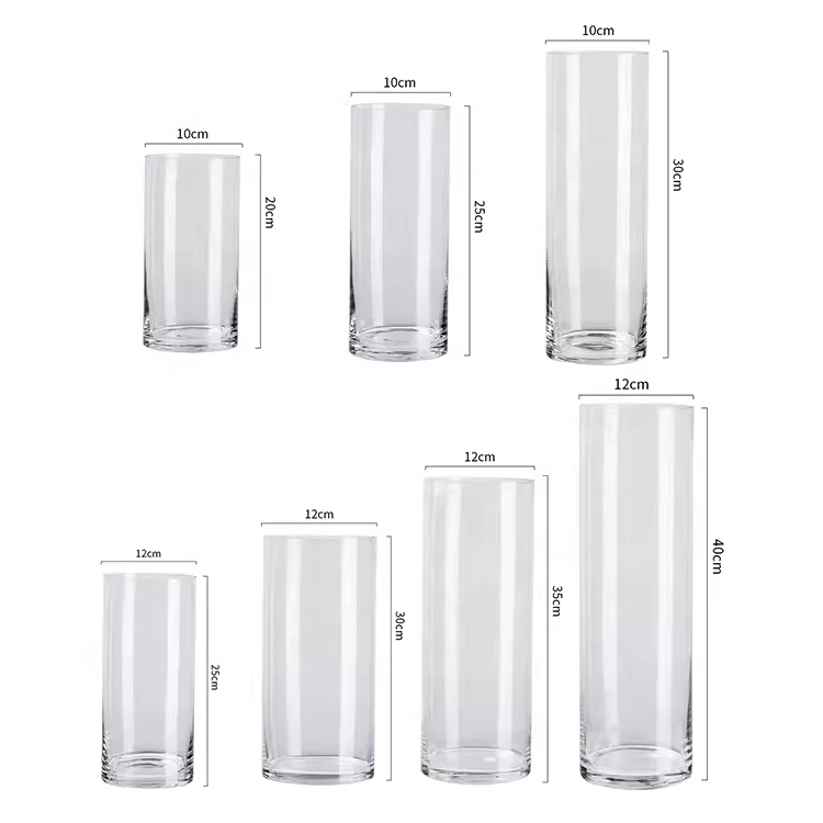 wholesale flower vase crystal vases cylinder vases for flowers home decor luxury