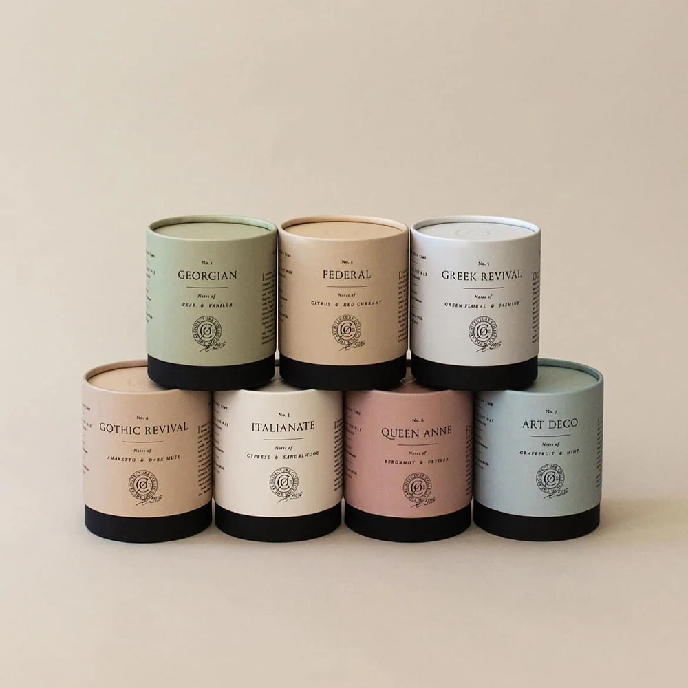 Custom Empty kraft paper packaging tube Handmade Soy Wax Candle Glass Jar cylinder luxury paper round tube box for candles