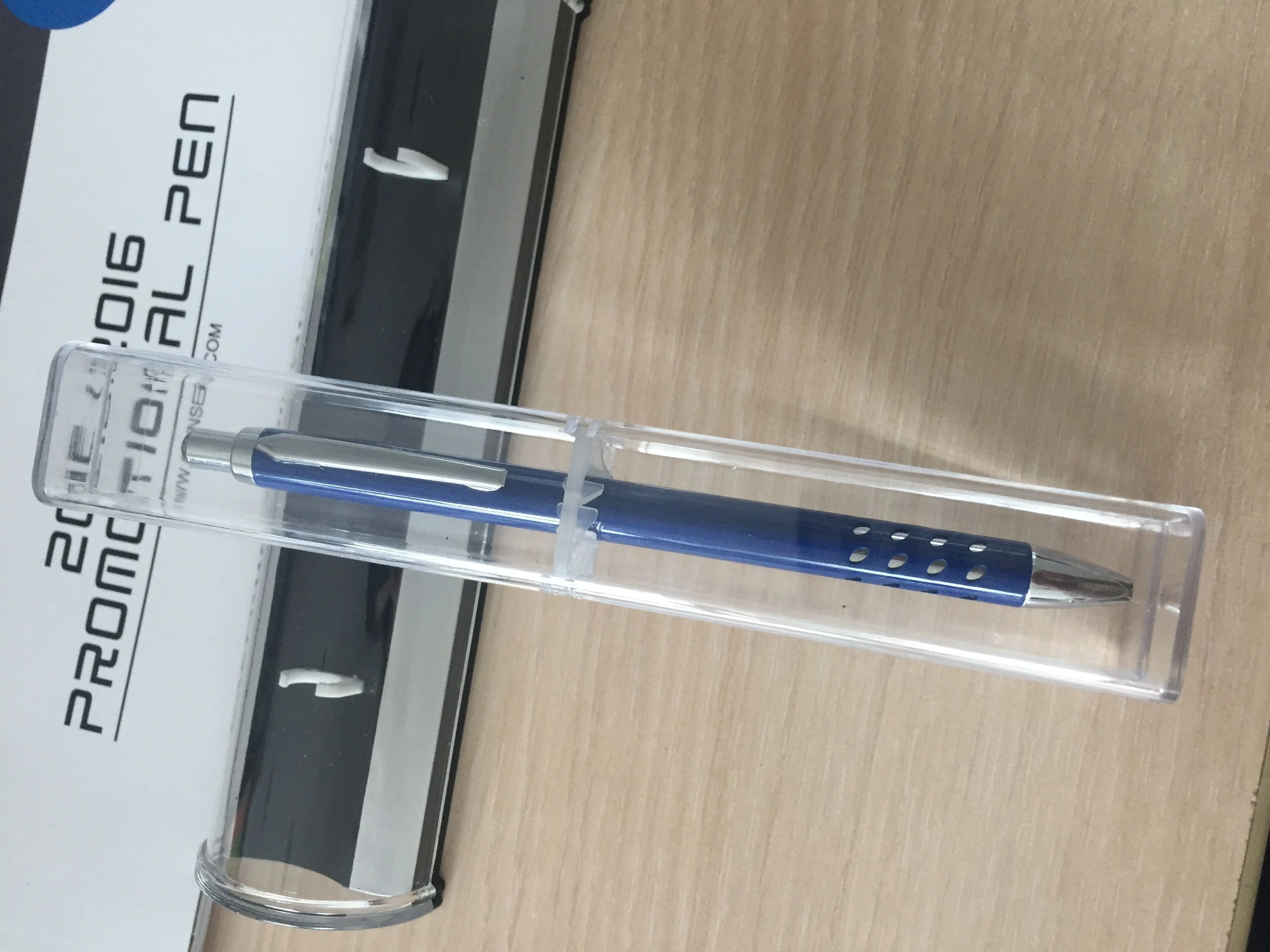 promotional gifts pen package custom logo transparent pen case plastic box for pen