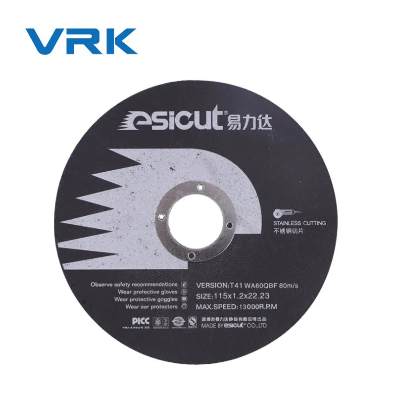 4.5 inch 115mm abrasive cutting_and_grinding_disc 1mm cutting disc yuri cut off wheel