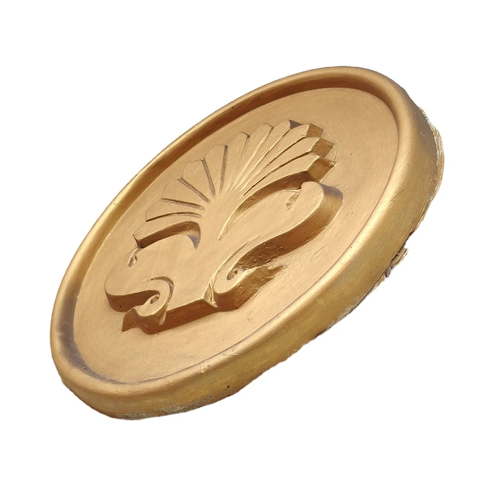 Relief Classic Golden Gypsum Powder Plaster Ceiling Design GRG Wall Decoration Modeling For Office Building