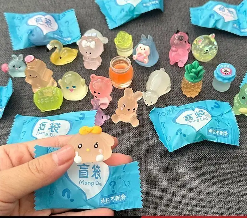 kawaiii High Quality decorative shine in dark toy Multiple Color Mini Cute toys blind bags mystery bag