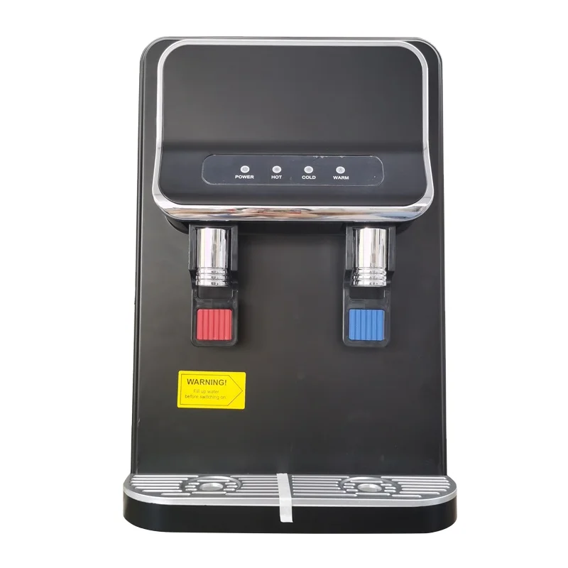 Freestanding water dispenser countertop with hot and cold water