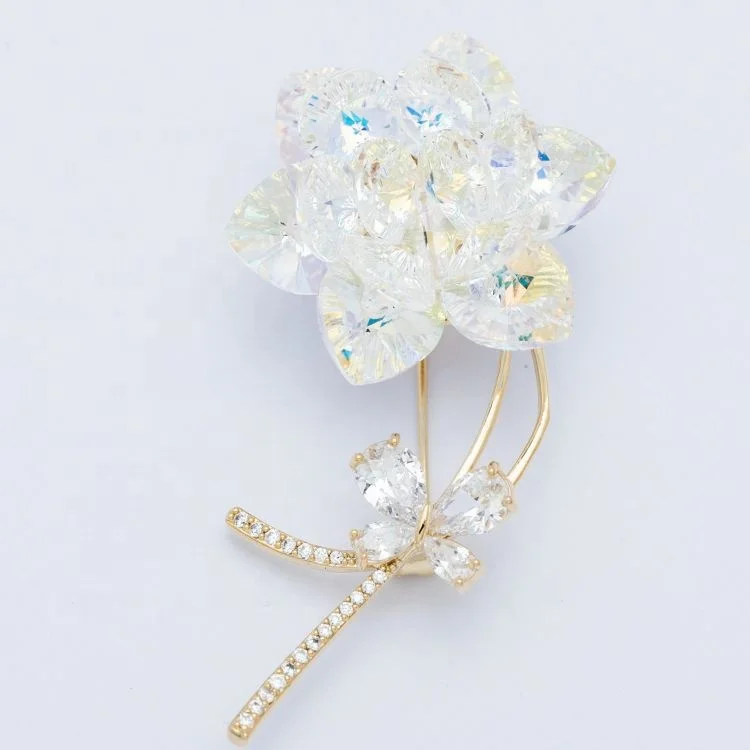 Diamond high-end flowers luxury brooch