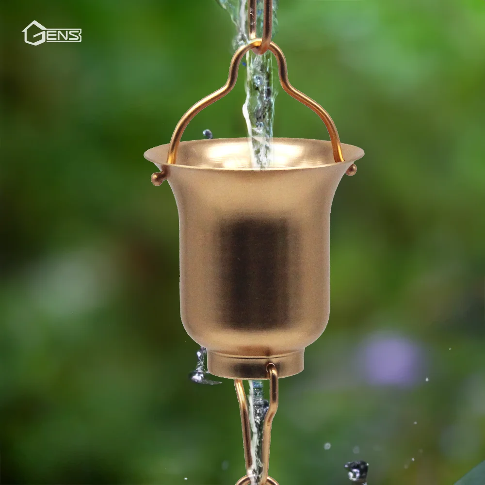 Eco-Friendly Aluminum Rain Chain Rainwater rainwater collect Chain Decoration House for Garden