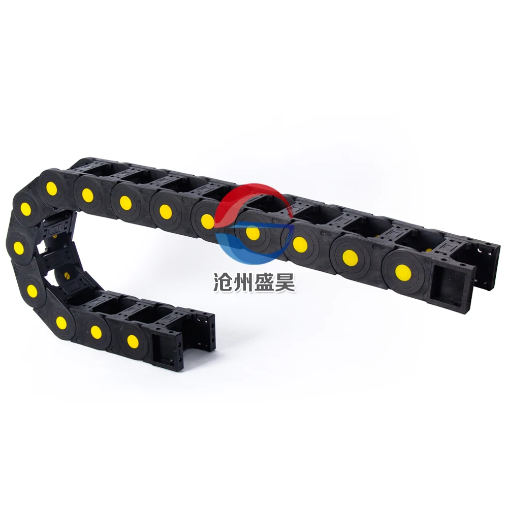 Bridge type flexible nylon machine tool plastic drag chain to CNC