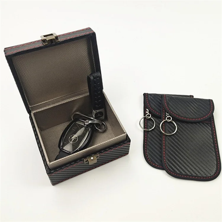 Car Key Fob Signals Blocker Case Faraday Pouch For Car Keys 2 Pack Faraday Bag