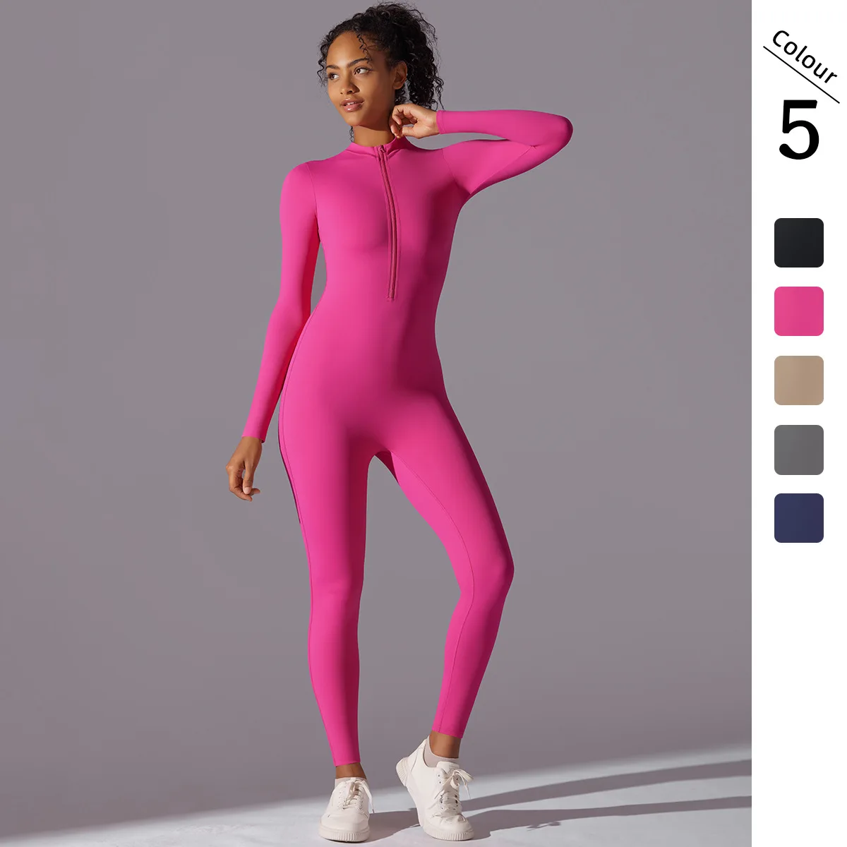 High quality sleeveless customized fitness gym sport skinny one piece yoga shapewear bodysuit jumpsuit women