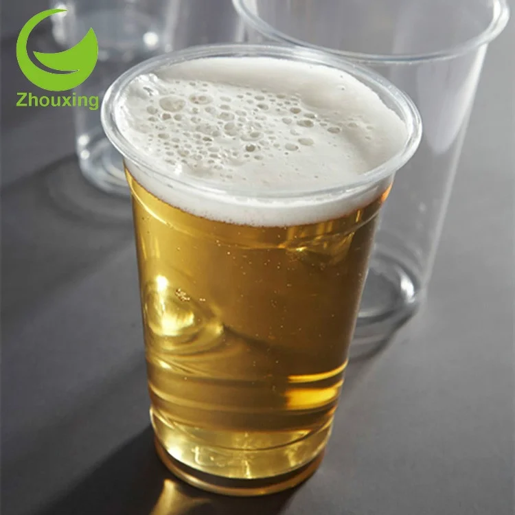 
Zhouxing 14 oz 400ml PLA Custom Printing Plastic Cup For Beer And Cold Drink 