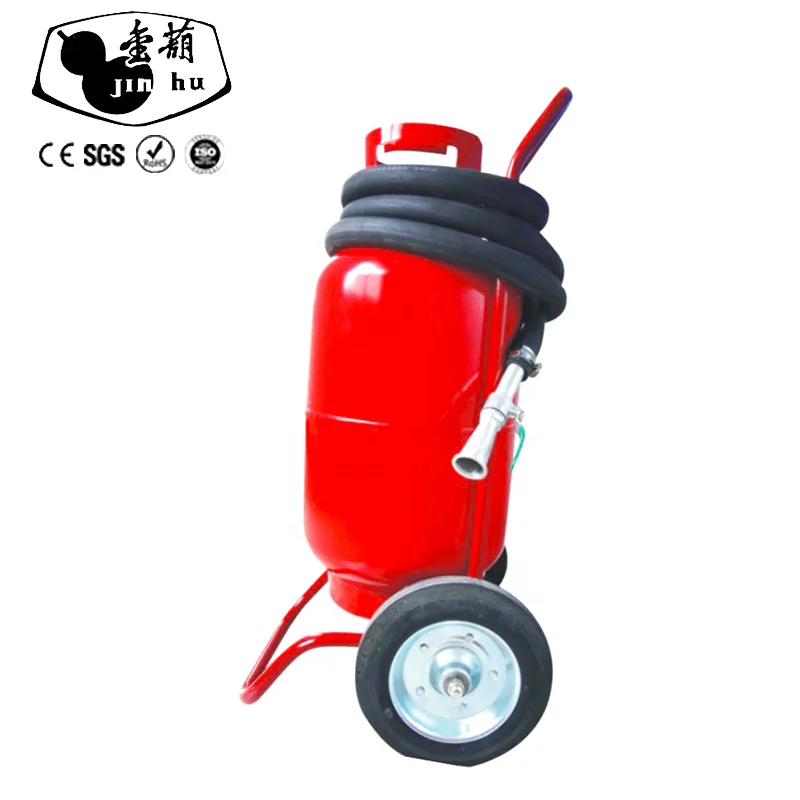50kg Wheel portable extintor Red Steel Cylinder Color Dry Powder Fire Extinguisher