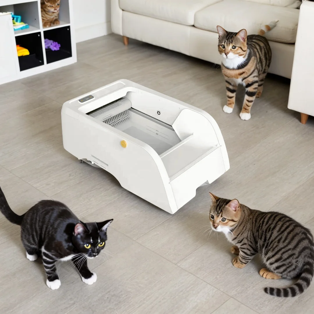YHpet NEW Smaller Easy clean touch control Intelligent electric self cleaning smart automatic cat litter box