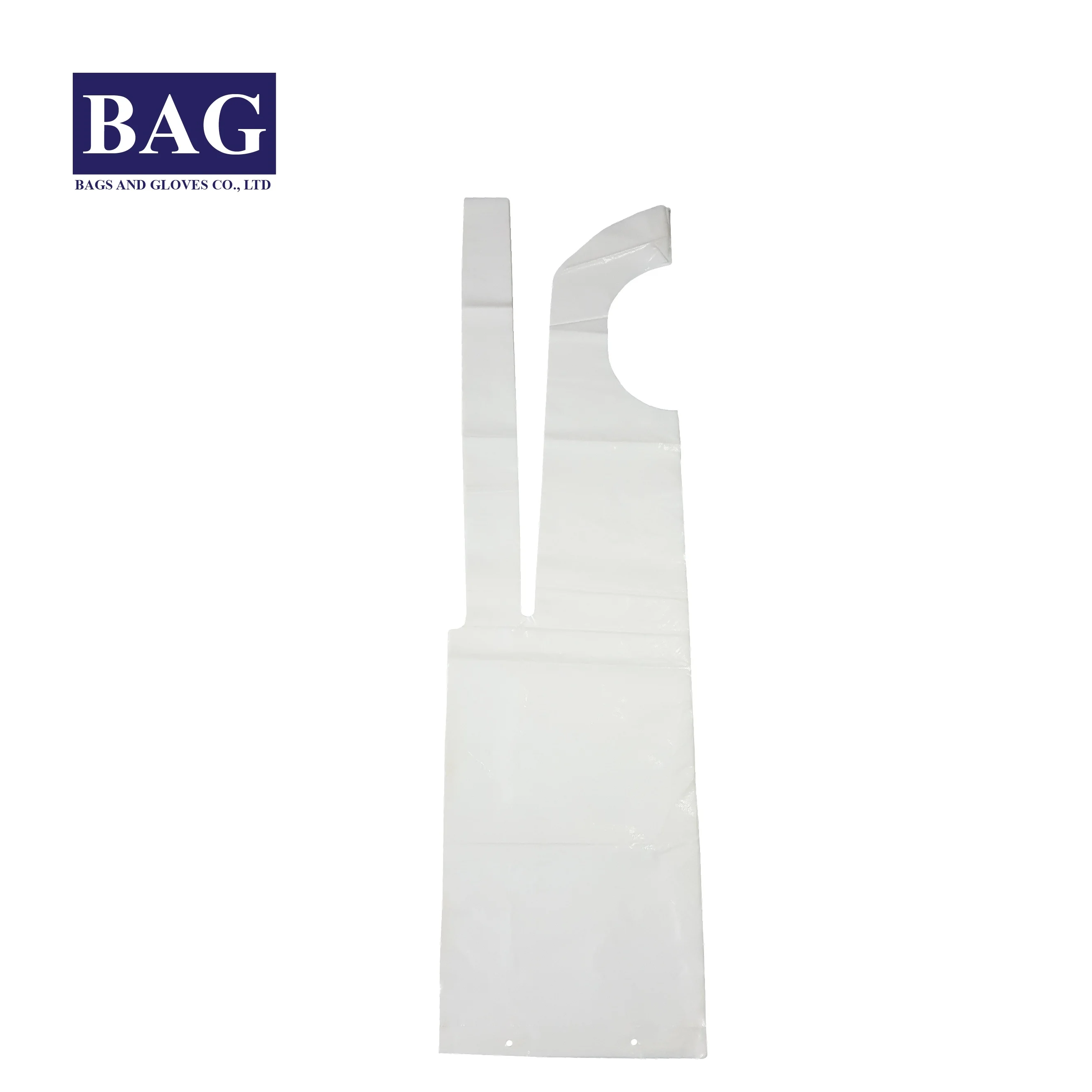 Single use plastic kitchen aprons at cheap price