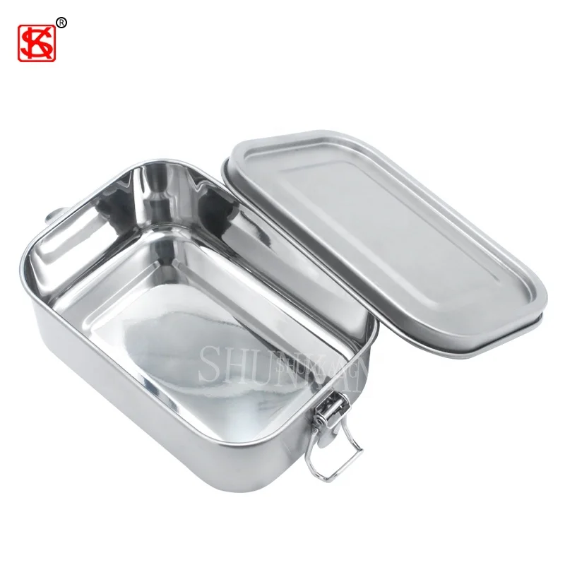 Non-Disposable Eco-Friendly Stainless Steel Lunch Box Food Storage Containers nBento Box For Kids