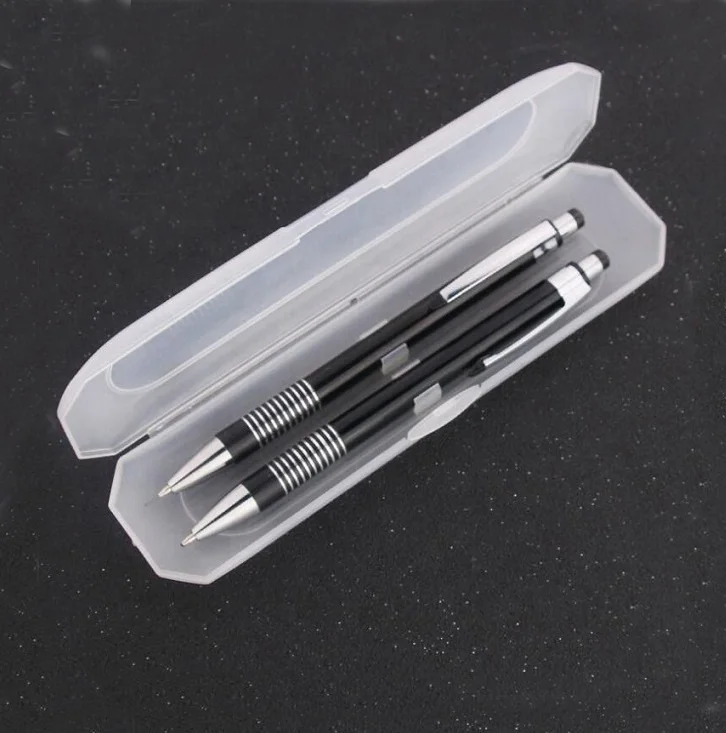Factory custom make pen pencil set ball pen and mechanical pencil with print for in box packing