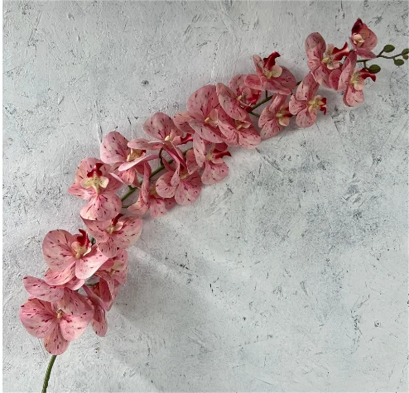 Customize 21 heads Orchids Hanging Decorative Flower Orchid Plant PVC Real touch Artificial Phalaenopsis For Home