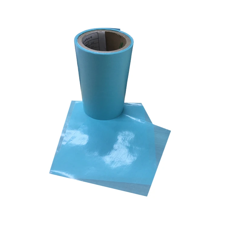 
Professional Supplier 62g-80g Blue Glassine Release Paper Single Side Silicone Coated 
