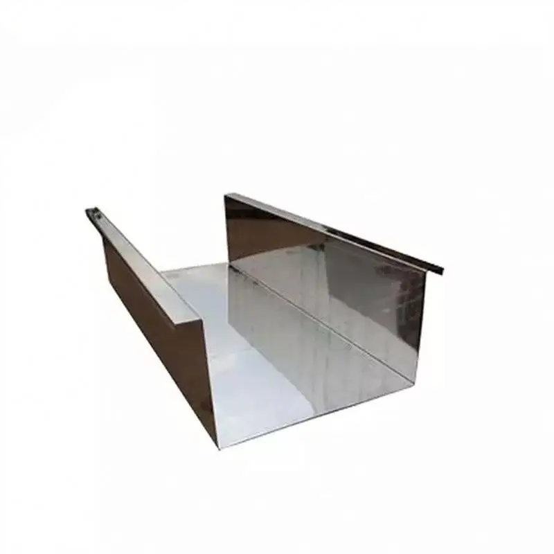 Rain Gutter Standard Cheap Fittings Good Price Stainless Steel Rain Gutters For Water System