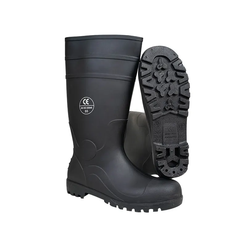 CE S5 PVC safety steel toe rain boots for outdoor work (1600327688924)