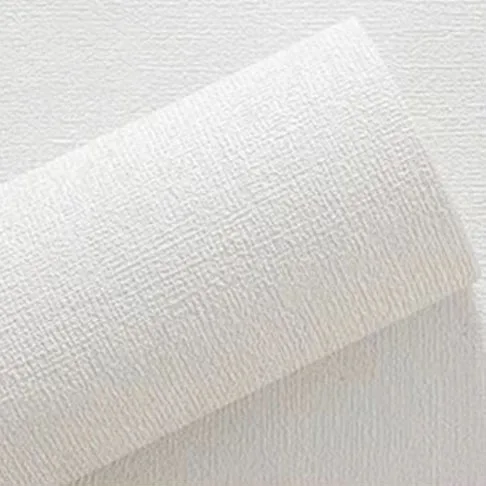 Foam Self-Adhesive Wall Paper Linen Grain Woven Striped Wallpaper For Interior Home Decoration