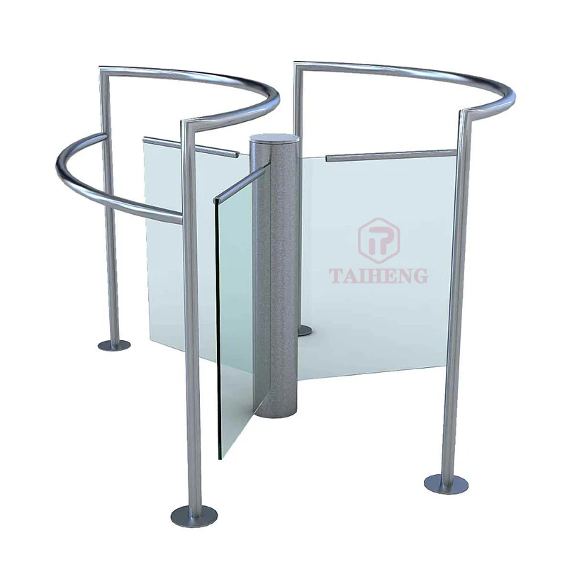 TAI HENG Waist Security Turnstile Access Control Device Half Height Tripod Turnstile System Gym Prison Apartment NFC Turnstile