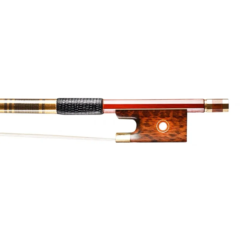 4/4 professional performance solid snake wood frog Brazil wood violin bow wholesale