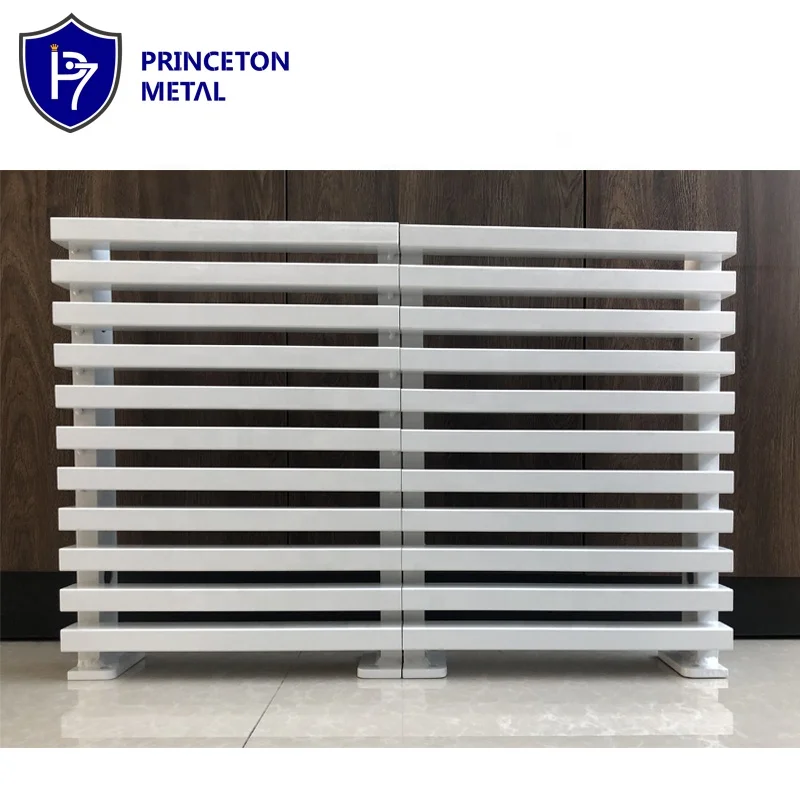 Privacy decorative courtyard waterproof powder coating vertical black aluminum panel fences