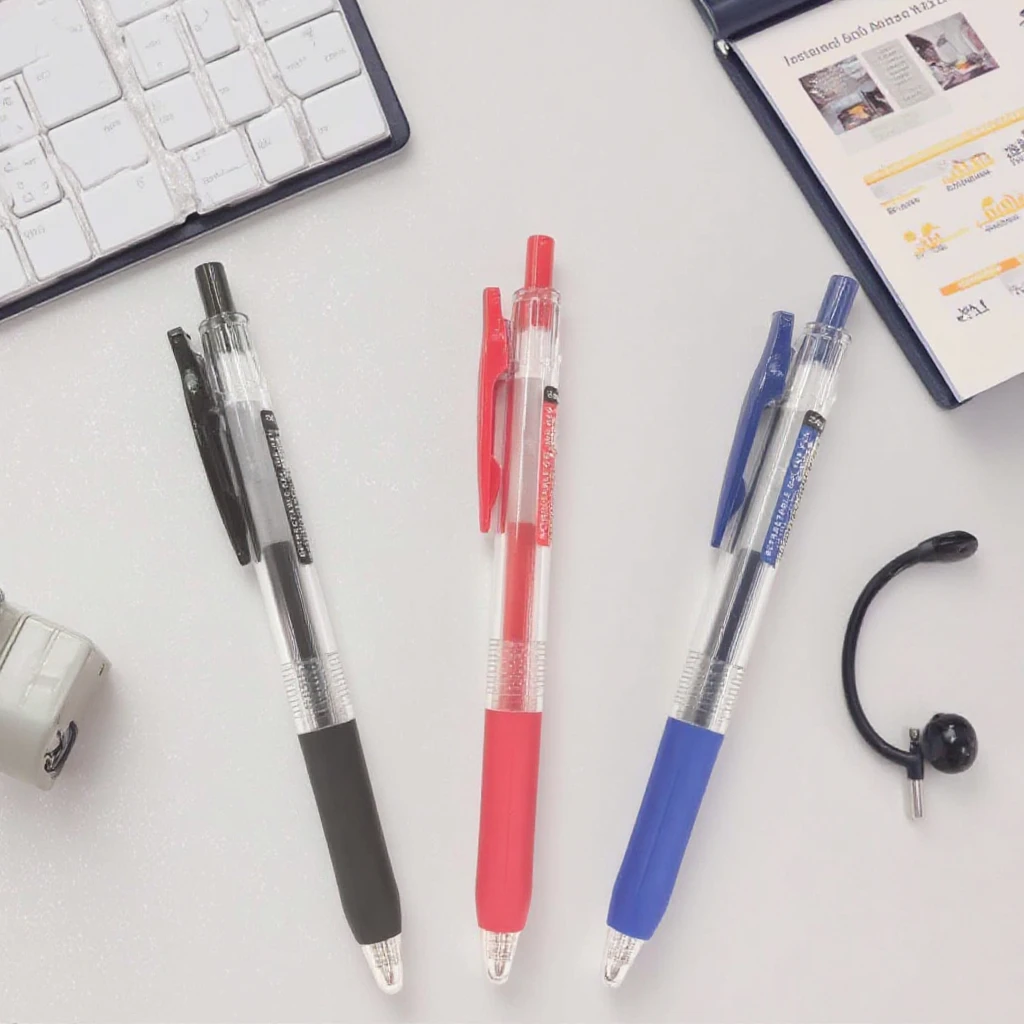 Wholesale press neutral pen Black Red Blue 0.5mm student exam neutral pen Office signature pen