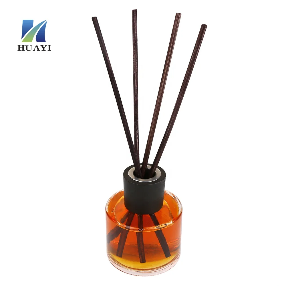 Custom Manual Perfume Capping Machine Bottle Cap 15mm Glass Bottles with Cork Black Paint Diffuser Refill Bottles Metal Cap