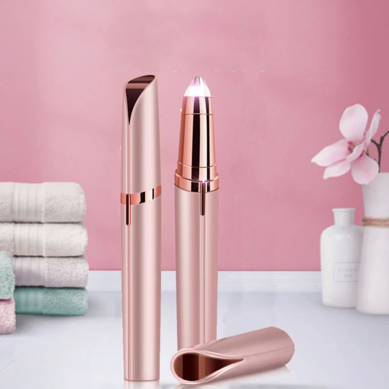 
Mini 17.7*10.5*3.5cm pink eyebrow razor trimmer for cosmetic 