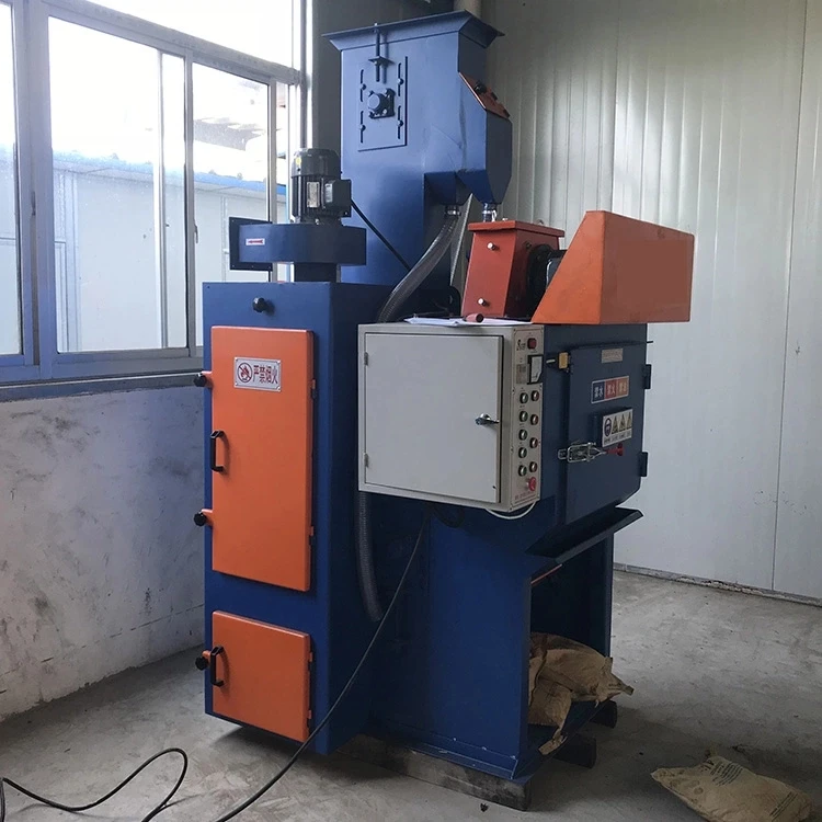 Rubber Tracked Type Tumble Drum Shot Blasting Machine/Tumble blast Belt Type Blast Machine