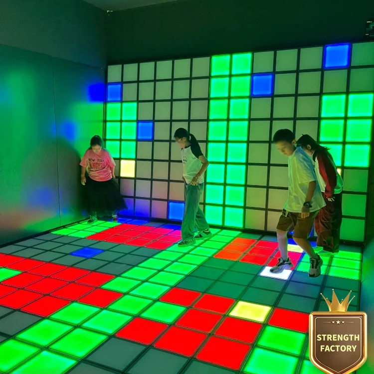 led floor game interactive dance floor screen led pressure sensitive floor light active game
