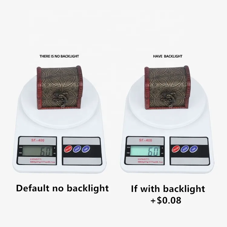 Electronic Cook Kitchen Scale Small Smart LCD ABS Portable 5 Kg Digital Display Round ABS Plastic Kitchen Weight Scale 10kg 1 G