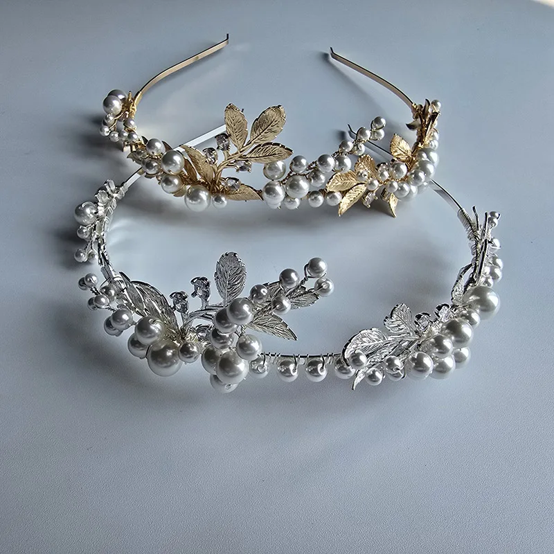 Свадебные украшения ручной работы из сплава циркония и жемчуга