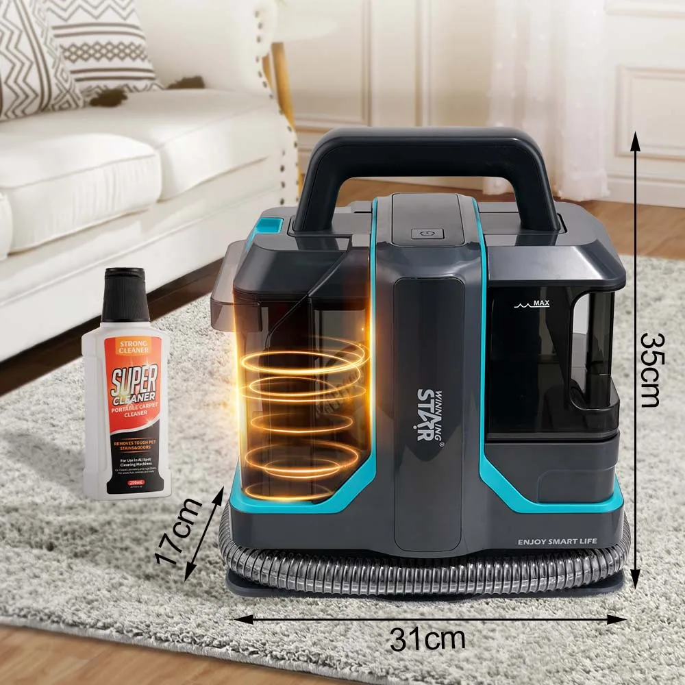WINNING STAR ST-4600 450W Portable Handheld Corded Spot Wet and Dry Dirty Carpet Washer Fabric Sofa Cleaning Machine