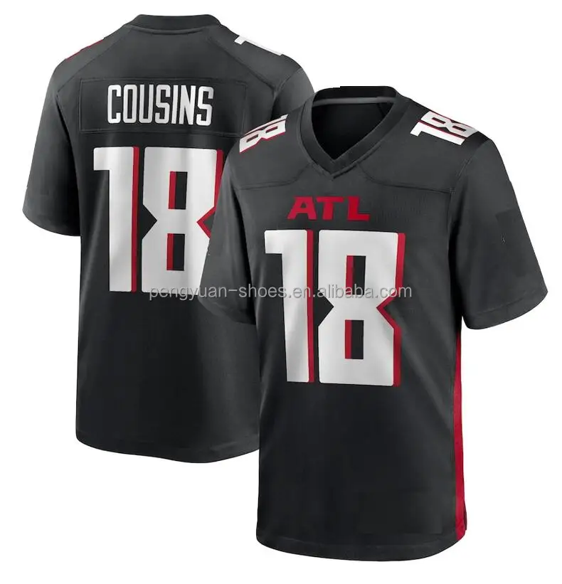 Best Quality #3 Jessie Bates III #7 Bijan Robinson #9 Michael Penix Jr. #18 Kirk Cousins Stitched American Football Jersey