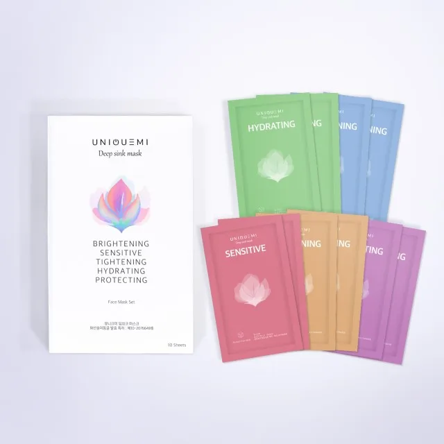 UNIQUEMI Best Selling Facial Masksheets in Korea Famous K-Beauty Maskpacks Skin Care for Women and Men
