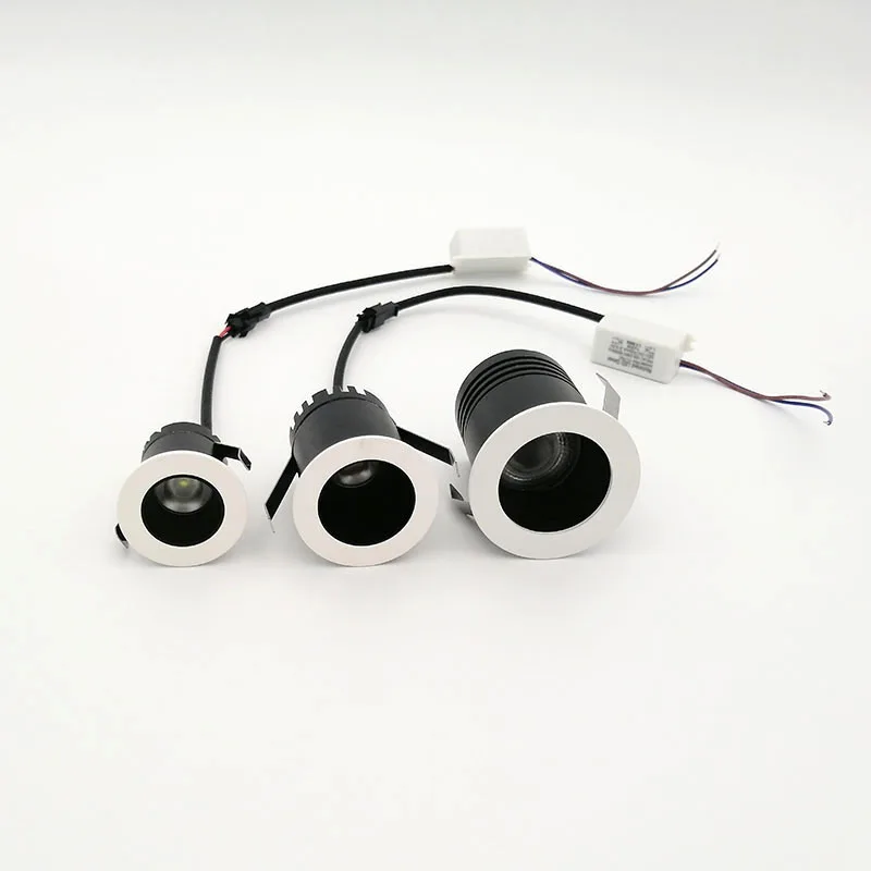 220V LED spot light 3W 7W 9W Recessed Mini LED Spot Light 110V Small Ceiling Downlight Wall Spots Showcase Cabinet Lighting