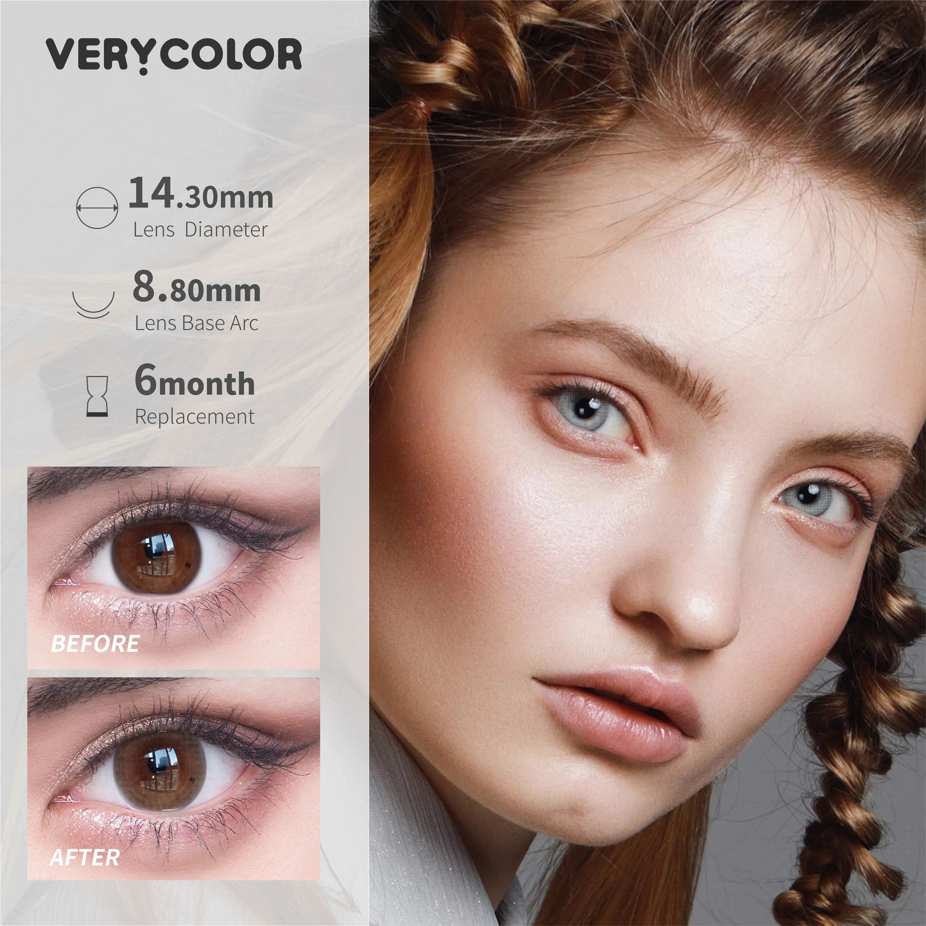 Eyes Color Lens Manufacturing Eyes Color Lens Cosmetic Direct Yearly Colored Eye Contact Lenses Wholesale