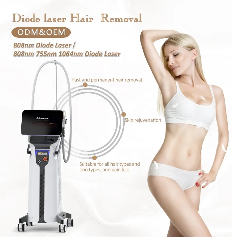 2023 Newest Ice Platinum Titanium 1600W Diode Laser 808 Diode Laser Hair Removal Machine Price