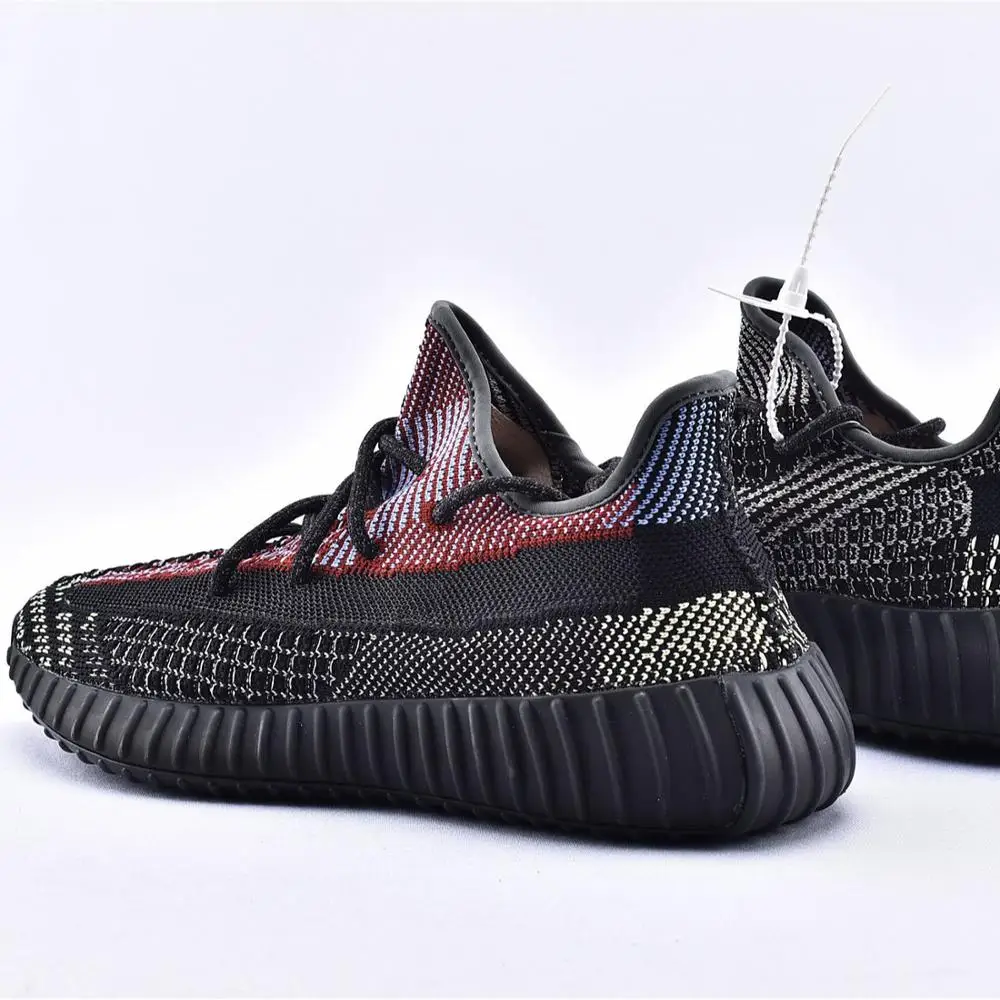 Original Quality Black V2 Yechiel Yezzy Reflective Causal Shoes Men Women Fashion Putian Yezi 350 Sneakers Size US4-US13
