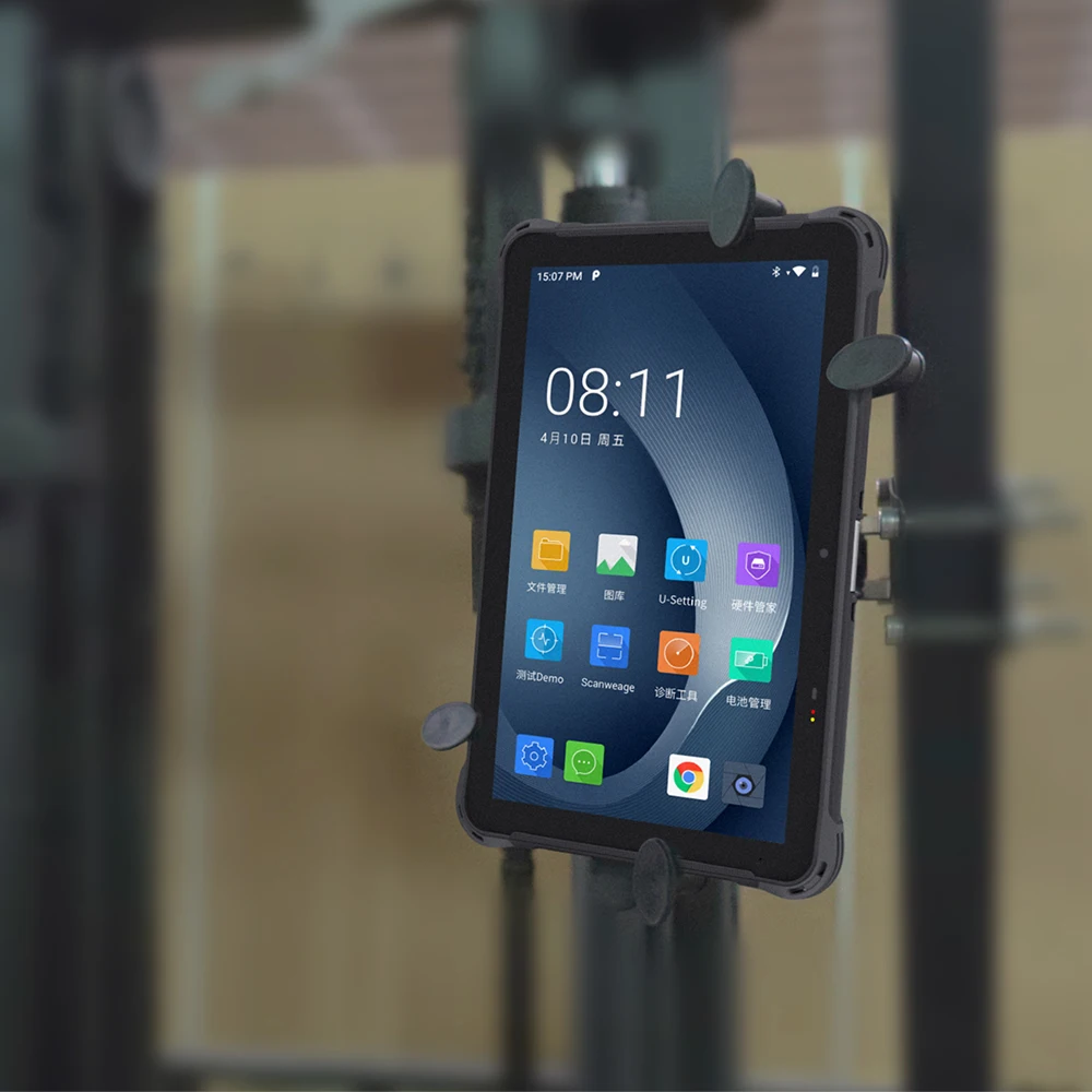 10.1 inch rugged android tablet octa core wifi vehicle mount nfc reader industrial barcode scanner