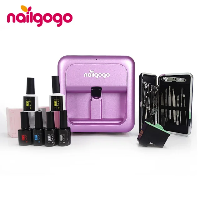 Nailgogo Impresora Unas уникальный мини автоматический интеллектуальный мобильный маникюрный принтер для